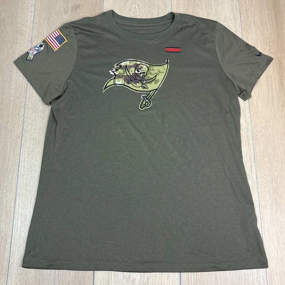 Nike NFL Salute to Service Tampa Bay Buccaneers Dri-FIT T-Shirt Womens Large L